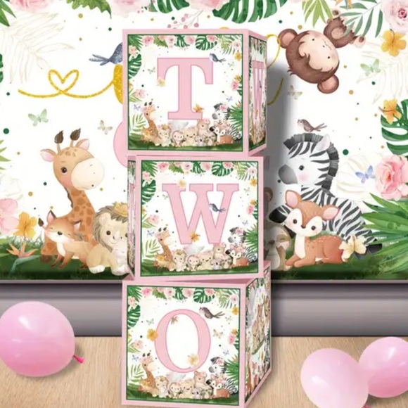 Two Wild Birthday Boxes decoration - Picture 3 of 3